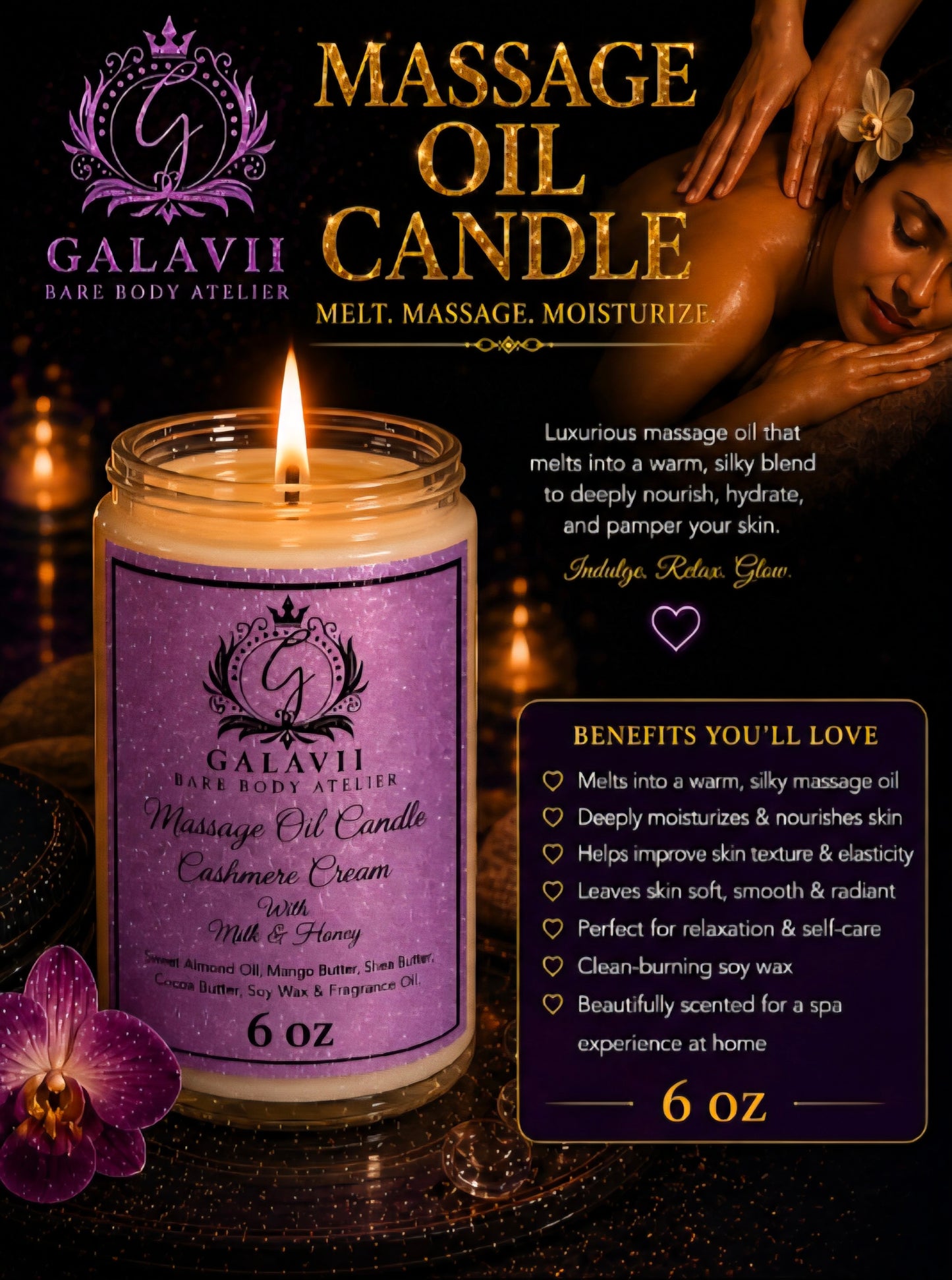Massage Oil Candle