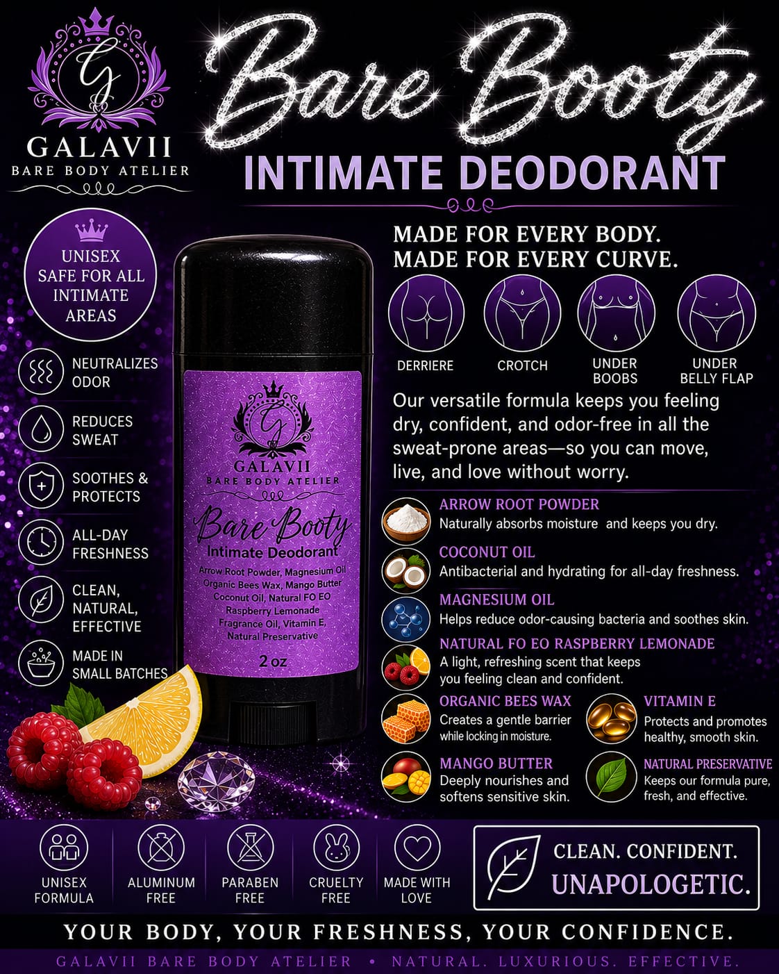 Bare Booty Intimate Deoderant